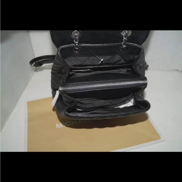 Michael Kors Rose Medium Chain Backpack - Picture 5 of 5